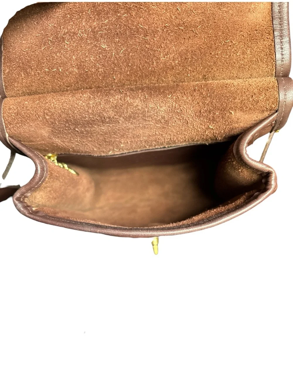 Coach Vintage Classic 92-93 Murphy Bag in Brown leather w/turnlock brass closure